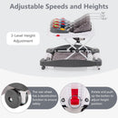INFANS Baby Walker 5 in 1 Behind Walker Learning Seated Rocker Bouncer with Removable Music Tray