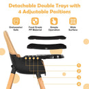 5-in-1 High Chair Convertible High Chairs for Babies & Toddlers/Booster Seat/Table & Chair Set