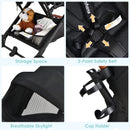 INFANS Travel Stroller, Lightweight Compact Baby Stroller for Airplane