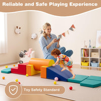 10-Piece Soft Foam PU Leather Climbing Toys Building Blocks for Toddlers