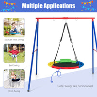 INFANS 2 Seat Swing Stand, 550 lbs Heavy Duty Metal Swing Frame
