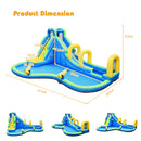 Kids Inflatable Water Slide, 5 in 1 Giant Water Slide Bouncer Park w/Splash Pool