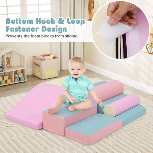 7 Pieces Foam Building Blocks Set for Kids Creative Learning Toy Set