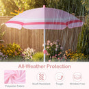 Kids Picnic Table, Outdoor Toddler Patio Furniture Set with 2 Folding Chairs Adjustable Foldable Umbrella