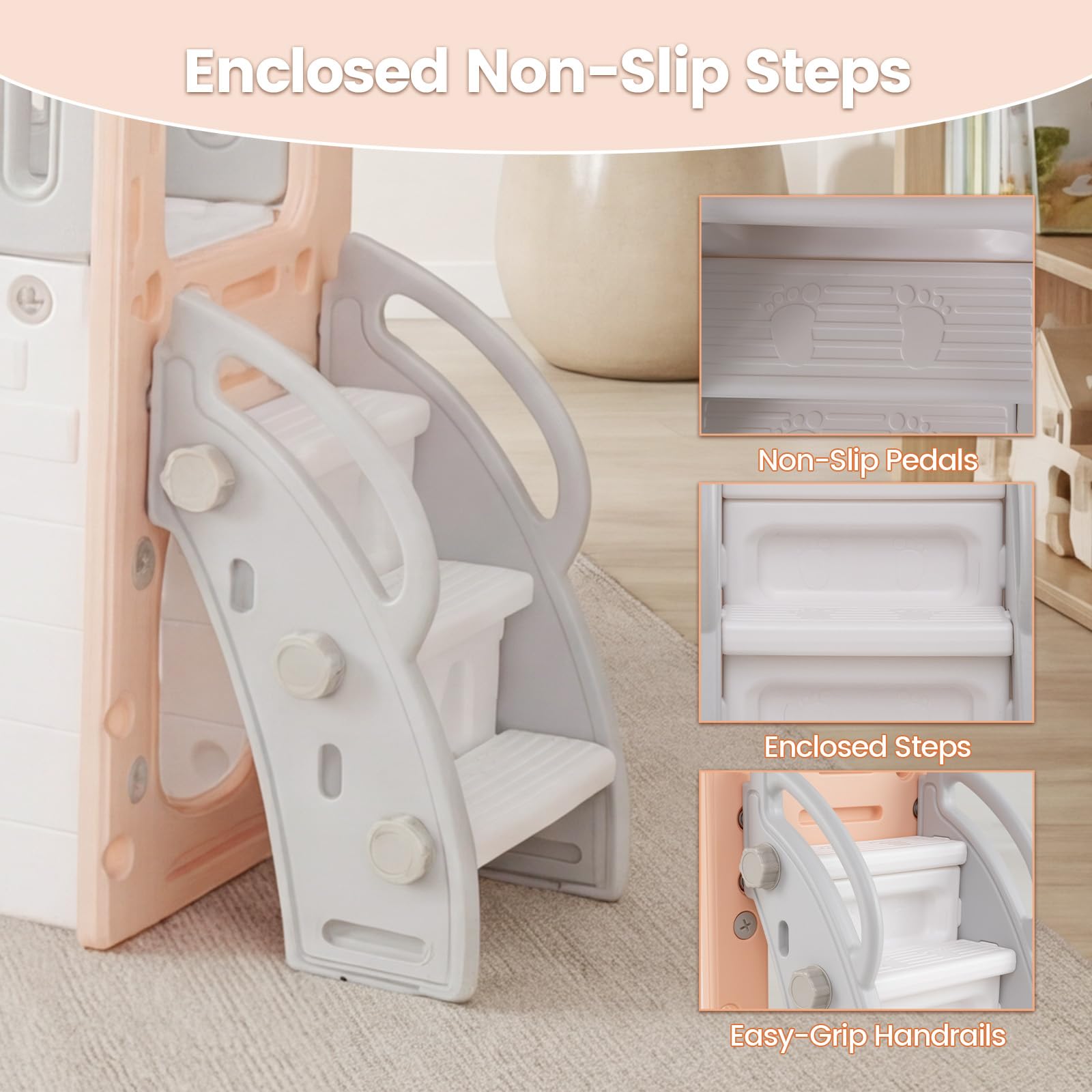 Toddler Slide, 9 in 1 Kids Indoor Outdoor Playground
