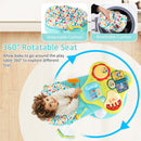INFANS 3 in 1 Walk Around Baby Activity Center Baby Walker with Play Table