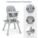 INFANS 8 in 1 Baby High Chair Convertible Highchair for Babies and Toddlers,