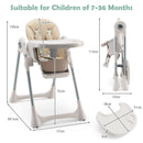 3-In-1 Baby High Chair, Kids Dining Highchair with Reclining Seat