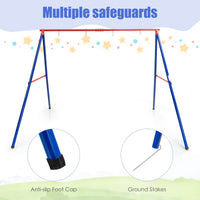 INFANS 2 Seat Swing Stand, 550 lbs Heavy Duty Metal Swing Frame