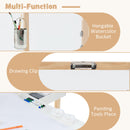 INFANS 3 in 1 Kids Art Table and Chair Set, Toddler Craft and Play Wood Activity Desk