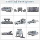 Modular Kids Play Couch, 8 PCS Toddler Creative Sectional Building Sofa