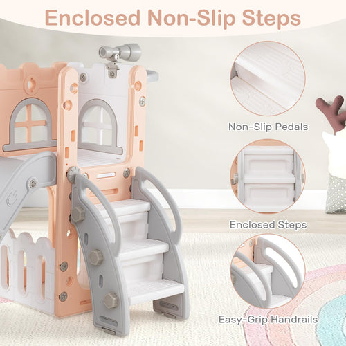 Toddler Slide, 6 in 1 Kids Indoor Outdoor Playground