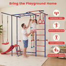 8 in 1 Swedish Ladder, Kids Indoor Outdoor Jungle Gym Playground