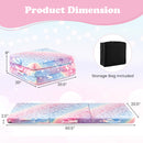 Foldable Floor Mattress for Kids, Glow in Dark Tri-Folding Nap Mat