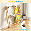 Climbing Toys for Toddlers, 4 in 1 Folding Wooden Kids Montessori Triangle Set