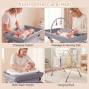 INFANS Portable Baby Changing Table with Wheels