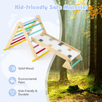 Pikler Triangle Set 7 in 1 Climbing Toys for Toddlers