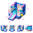 HONEY JOY Inflatable Bounce House, 3 in 1 Jumping Castle for Kids Indoor Outdoor Party (with Blower)