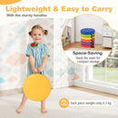 6 PCS Round Floor Cushions for Kids 35cm Classroom Floor Cushions with Handles
