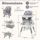 16-in-1 Baby High Chair Convertible Highchair for Babies and Toddlers with Activity Center