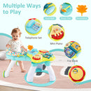 INFANS 3 in 1 Walk Around Baby Activity Center Baby Walker with Play Table