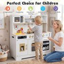 Play Kitchen for Kids with Realistic Lights and Sounds