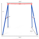 INFANS 2 Seat Swing Stand, 550 lbs Heavy Duty Metal Swing Frame
