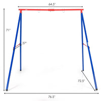 INFANS 2 Seat Swing Stand, 550 lbs Heavy Duty Metal Swing Frame