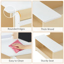 INFANS 3 in 1 Kids Art Table and Chair Set, Toddler Craft and Play Wood Activity Desk