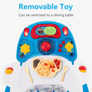 INFANS Baby Walker 5 in 1 Behind Walker Learning Seated Rocker Bouncer with Removable Music Tray