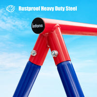 INFANS 2 Seat Swing Stand, 550 lbs Heavy Duty Metal Swing Frame