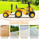 Licensed Caterpillar Ride on Tractor by OLAKIDS, 2 in 1 Ride on Push Car with Detachable Trailer