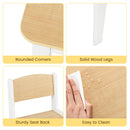 INFANS Kids Table and Chair Set, Toddler Art Craft Play Wood Activity Desk with 2 Chairs