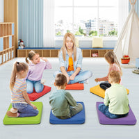 6 PCS Square Floor Cushions with Carrying Handles