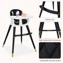 3 in 1 Convertible Baby Highchair Up and Down Highchairs for Toddlers