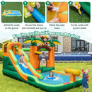 Inflatable Water Slide, 7-in-1 Bounce House Water Park w/Splash Pool