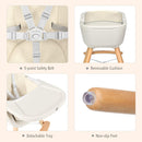 3-in-1 Wooden High Chair/Booster/Chair with Removable Tray