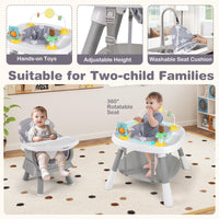 16-in-1 Baby High Chair Convertible Highchair for Babies and Toddlers with Activity Center