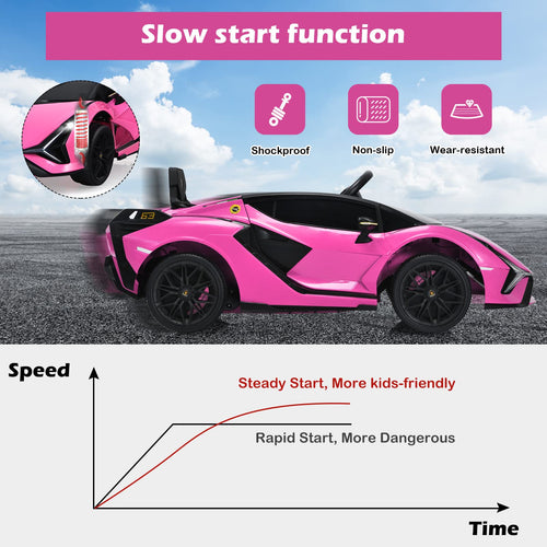 Lamborghini Licensed Kids Ride On Car, Children Electric Ride-on Vehicle with Parent Remote Contro