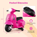 6V Battery Powered Motorbike for Toddlers with Training Wheels