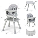INFANS 8 in 1 Baby High Chair Convertible Highchair for Babies and Toddlers,