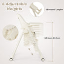 4-in-1 Baby High Chair Foldable Feeding Chair w/ 6 Adjustable Heights