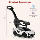 Licensed Lamborghini SIAN Ride on Push Car, 3 in 1 Baby Sliding