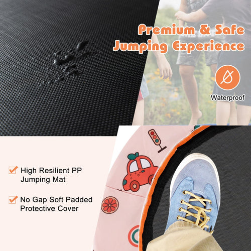 36” Mini Trampoline for Kids