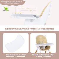 4-in-1 Infant Chair with Detachable 3-Position Tray