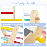 Pikler Triangle Set 7 in 1 Climbing Toys for Toddlers
