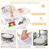 3-in-1 Baby High Chair, Foldable Infant High Chair