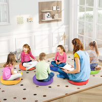 6 PCS Round Floor Cushions for Kids 35cm Classroom Floor Cushions with Handles