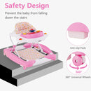 INFANS Baby Walker 5 in 1 Behind Walker Learning Seated Rocker Bouncer with Removable Music Tray
