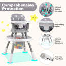 16-in-1 Baby High Chair Convertible Highchair for Babies and Toddlers with Activity Center